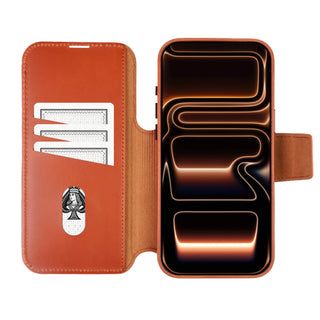 Burkley Leather Wallet Case - iPhone 17 Pro Max, Burnished Tan - BlackBrook Case