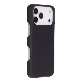 Burkley Leather Wallet Case - iPhone 17 Pro Max, Pebble Black - BlackBrook Case