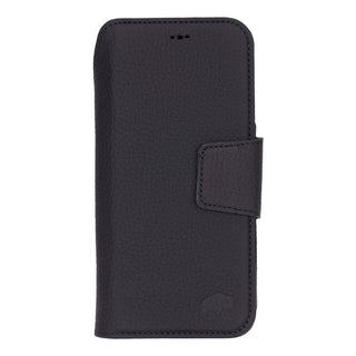 Burkley Leather Wallet Case - iPhone 17 Pro Max, Pebble Black - BlackBrook Case