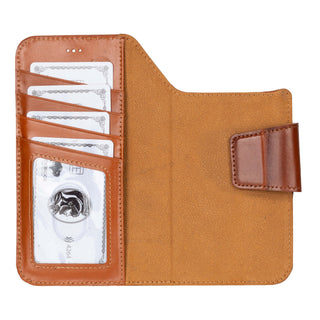 Burkley Leather Wallet Case - iPhone Air, Burnished Tan - BlackBrook Case