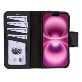 Burkley Wallet & Case iPhone 17, Pebble Black - BlackBrook Case