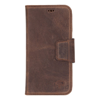 Burkley Wallet & Case iPhone 17 Pro, Distressed Coffee - BlackBrook Case