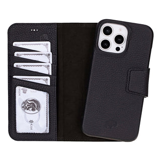 Burkley Wallet & Case iPhone 17 Pro Max, Pebble Black - BlackBrook Case