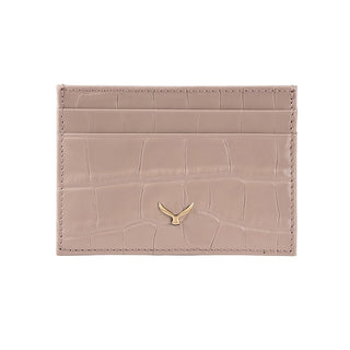 Capri Women’s Croco Leather Card Holder – Mapi Edition, Vizon - Mapi