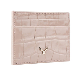 Capri Women’s Croco Leather Card Holder – Mapi Edition, Vizon - Mapi