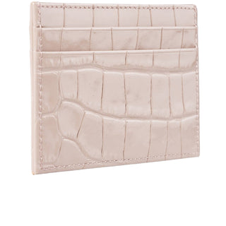 Capri Women’s Croco Leather Card Holder – Mapi Edition, Vizon - Mapi