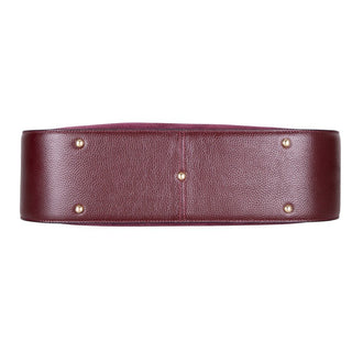 Carina Suede Leather Women's Shoulder Bag, Burgundy - BlackBrook Case