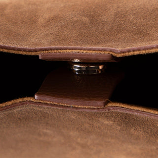 Carina Suede Leather Women's Shoulder Bag, Tan - BlackBrook Case