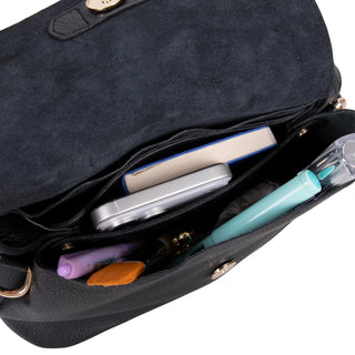 Carrera Arvelia Leather Women's Top Handle & Shoulder Bag, Black - BlackBrook Case