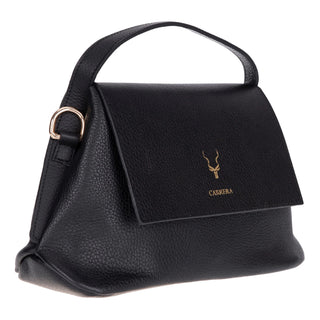 Carrera Arvelia Leather Women's Top Handle & Shoulder Bag, Black - BlackBrook Case