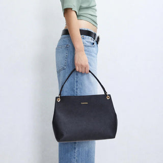 Carrera Calivra Leather Women's Shoulder Bag, Black - BlackBrook Case