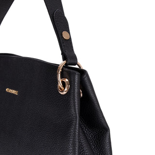 Carrera Calivra Leather Women's Shoulder Bag, Black - BlackBrook Case