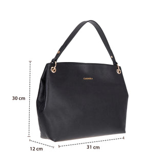 Carrera Calivra Leather Women's Shoulder Bag, Black - BlackBrook Case