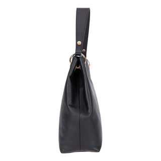 Carrera Calivra Leather Women's Shoulder Bag, Black - BlackBrook Case