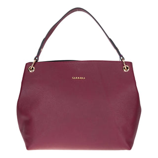 Carrera Calivra Leather Women's Shoulder Bag, Bordeaux - BlackBrook Case