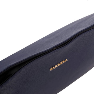 Carrera Calivra Leather Women's Shoulder Bag, Navy Blue - BlackBrook Case
