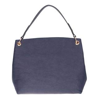 Carrera Calivra Leather Women's Shoulder Bag, Navy Blue - BlackBrook Case
