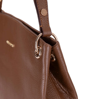 Carrera Calivra Leather Women's Shoulder Bag, Tan - BlackBrook Case