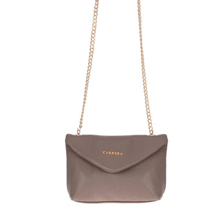 Carrera Lunera — Floater Leather Shoulder Bag, Beige - BlackBrook Case