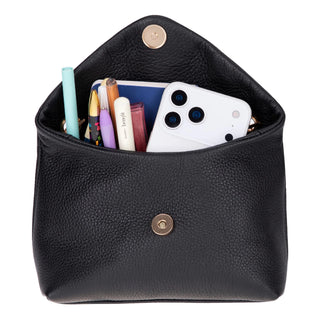 Carrera Lunera — Floater Leather Shoulder Bag, Black - BlackBrook Case