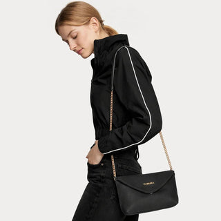 Carrera Lunera — Floater Leather Shoulder Bag, Black - BlackBrook Case