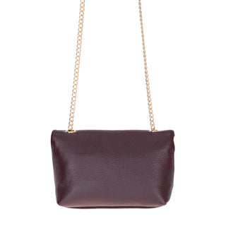 Carrera Lunera — Floater Leather Shoulder Bag, Bordeaux - BlackBrook Case