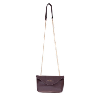 Carrera Lunera — Floater Leather Shoulder Bag, Bordeaux - BlackBrook Case