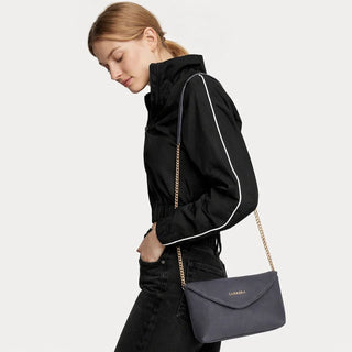 Carrera Lunera — Floater Leather Shoulder Bag, Grey - BlackBrook Case