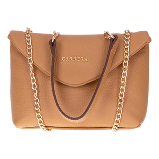 Carrera Lunera — Floater Leather Shoulder Bag, Mink - BlackBrook Case