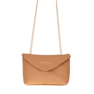 Carrera Lunera — Floater Leather Shoulder Bag, Mink - BlackBrook Case
