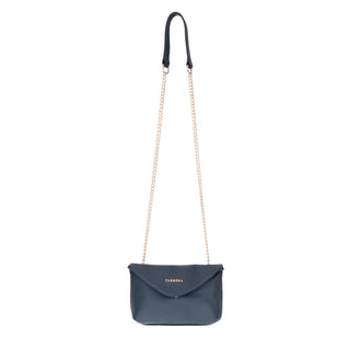 Carrera Lunera — Floater Leather Shoulder Bag, Navy Blue - BlackBrook Case
