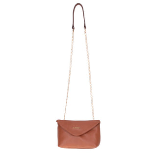 Carrera Lunera — Floater Leather Shoulder Bag, Tan - BlackBrook Case