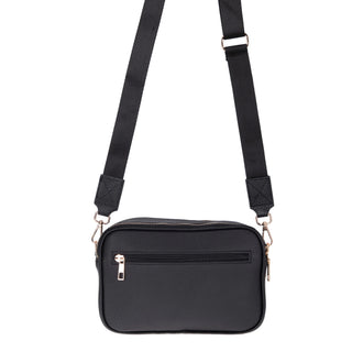 Carrera Morienna Leather Women's Compact Shoulder Bag, Black - BlackBrook Case