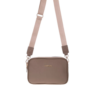 Carrera Morienna Leather Women's Compact Shoulder Bag, Mink - BlackBrook Case