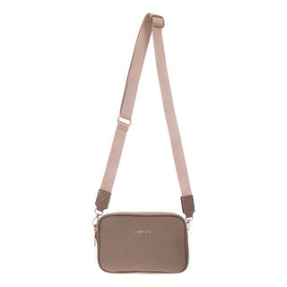 Carrera Morienna Leather Women's Compact Shoulder Bag, Mink - BlackBrook Case