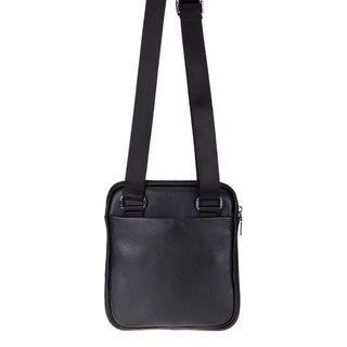 Carrera Torrenzio Leather Men's Compact Handbag, Black - BlackBrook Case