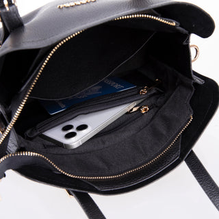 Carrera Velmora Leather Women's Handbag, Black - BlackBrook Case