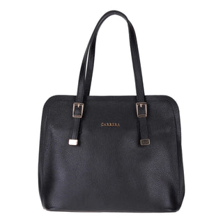 Carrera Velmora Leather Women's Handbag, Black - BlackBrook Case