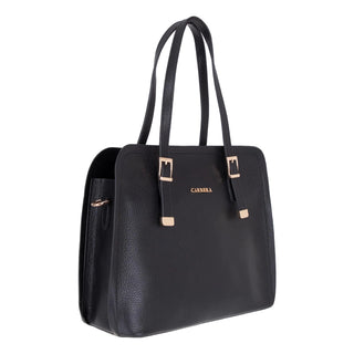Carrera Velmora Leather Women's Handbag, Black - BlackBrook Case