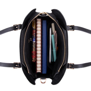 Carrera Velmora Leather Women's Handbag, Black - BlackBrook Case