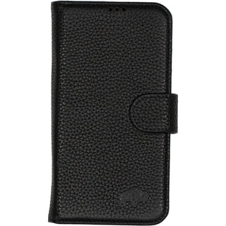 Carson Detachable Leather Wallet Case – iPhone 14 Plus, Pebble Black - BlackBrook Case