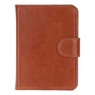 Carter 2-in-1 Full-Grain Leather Wallet Case for iPhone Duo, Rustic Tan - BlackBrook Case