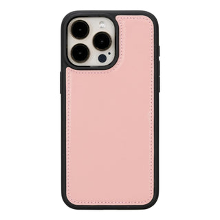 Carter Detachable Leather iPhone 15 Pro Wallet Case, Nude Pink - BlackBrook Case