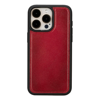 Carter Detachable Leather iPhone 15 Pro Wallet Case, Red - BlackBrook Case