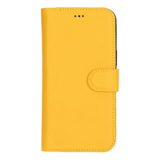 Carter Detachable Leather iPhone 16 Plus Wallet Case, Floater Yellow - BlackBrook Case