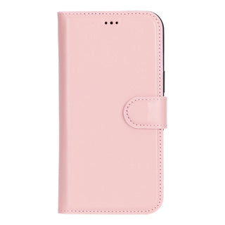 Carter Detachable Leather iPhone 16 Plus Wallet Case, Nude Pink - BlackBrook Case