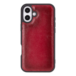 Carter Detachable Leather iPhone 16 Plus Wallet Case, Red - BlackBrook Case