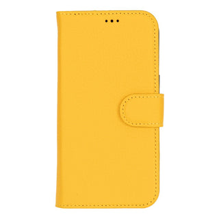 Carter Detachable Leather iPhone 16 Pro Max Wallet Case, Floater Yellow - BlackBrook Case