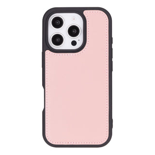 Carter Detachable Leather iPhone 16 Pro Max Wallet Case, Nude Pink - BlackBrook Case