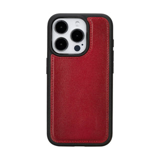 Carter Detachable Leather iPhone 16 Pro Max Wallet Case, Red - BlackBrook Case